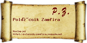 Polácsik Zamfira névjegykártya